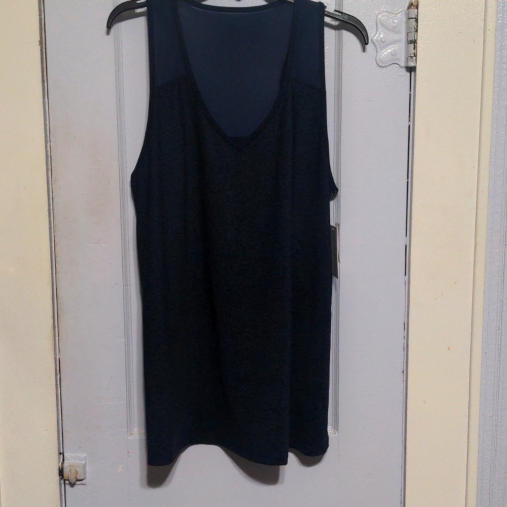 Halston studio navy blue athletic wear XL